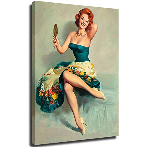 FOCLKEDS - Póster de chica pinup de 50,8 x 71,1 cm, impresión artística para oficina, decoración del hogar, sin marco