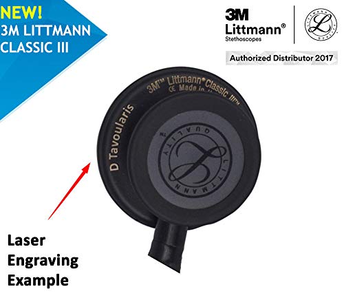 Fonendoscopio 3M™ Littmann® Classic III™ con grabado láser gratuito - Azul caribe Arco iris 5807