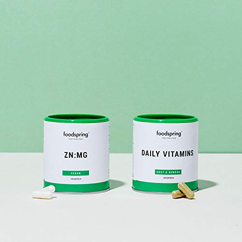 foodspring Daily Vitamins, 100 cápsulas, Aporte vitamínico para cada día