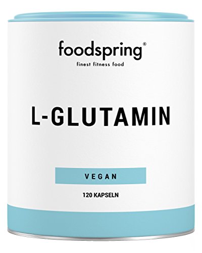foodspring L-glutamina, 120 cápsulas, Especialista de la regeneración