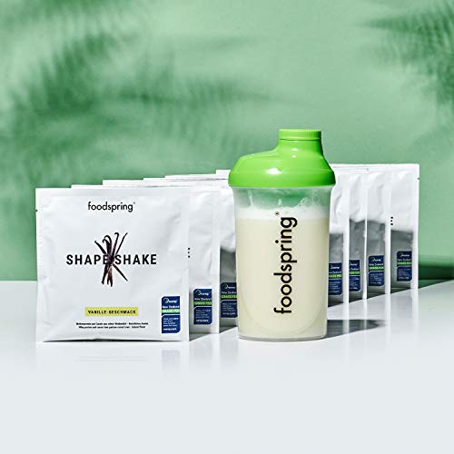 foodspring Muestras de Shape Shake, Mezcla de sabores, 10 x 30g, Batido saciante, 100% proteína de suero de leche en polvo, Enriquecido con L-carnitina (quema grasas)