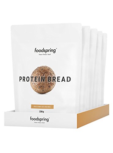 foodspring Pan proteico, 5 x 230g, Probablemente el pan proteico más delicioso
