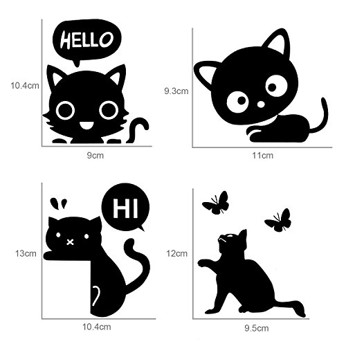 Foonii 13 PCS Pegatina pared, Interruptor Pegatina, PVC Engomada Interruptor,Familia Decoración Decorativos Decal Arte Pared Stickers Habitación Dormitorio Pared Mural Desprendible Prueba De Agua