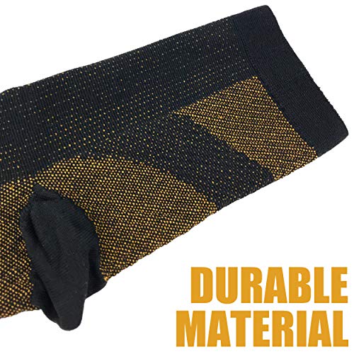 FootActive - Mangas de compresión para fascitis plantar (unisex) – Ideal para el día y la noche, soporte de arco, soporte para el talón, alivio del dolor, deportes, volar, comodidad y mucho más.