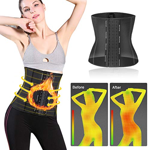 For Mujer De La Cintura del Corsé Trainer, Adelgazamiento Talladora del Cuerpo De La Panza De Control Faja Band De La Ropa Interior del Corsé Fajas Body Faja (Color : Black, Size : XL)