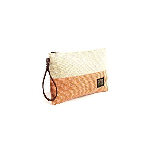 For Time Bandas Nature, Bolso de mano con correa Tricolor para Mujer, Naranja, 30x19 cm