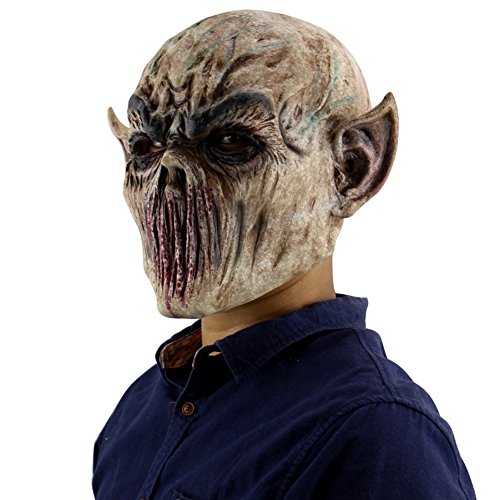 Forart Creepy Scary Halloween Cosplay máscara para Adultos decoración del Partido apoyos Bloody Zombie Tenedor Monstruo máscara
