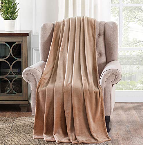 Foren Tex Manta para sofá y Cama de Franela (M-3096) 300GMS Sin Pelusas No Suelta Pelo Tacto Suave y Cálida Varios Tamaños y Colores