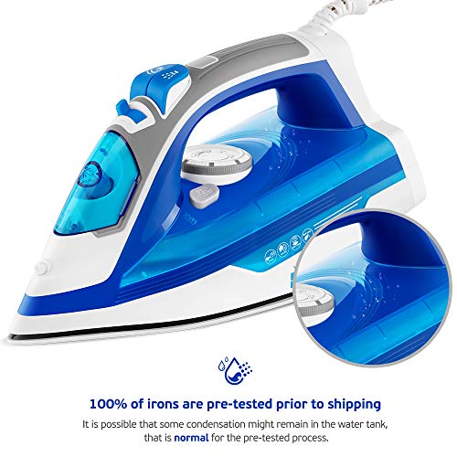 ForMe Plancha de Vapor 2200W Suela de Cerámica I Temperatura y Vapor Variable I Vapor Vertical I Función Espray Vapor I Función Autolimpieza