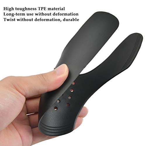 FOROREH protectores de zapatos antiarrugas contra pliegues de zapatos, protección de arrugas de zapatos, evitar pliegues de zapatos 4 pares, negro