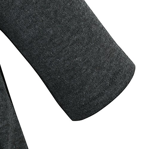 Fossen 1~8 años Bebe Niño Niña Abrigos con Capucha Orejas de Conejo Chaqueta de Manga Larga Grueso cálido Otoño Invierno Ropa (8 años, Gris)