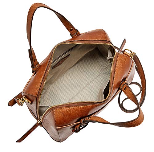 Fossil - Damen Tasche Rachel Satchel, Bolsos maletín Mujer, Braun (Brown), 12.7x25.4x17.8 cm (B x H T)