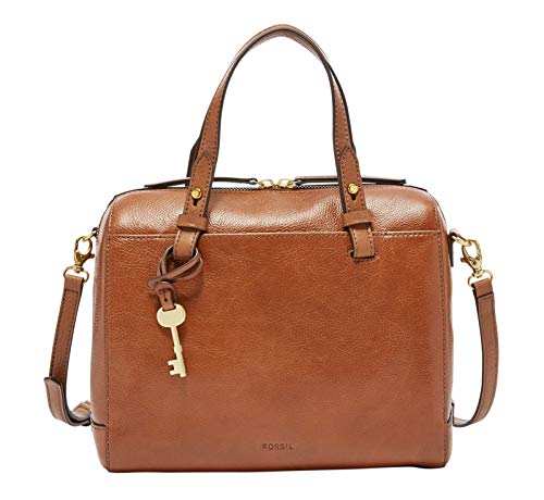 Fossil - Damen Tasche Rachel Satchel, Bolsos maletín Mujer, Braun (Brown), 12.7x25.4x17.8 cm (B x H T)