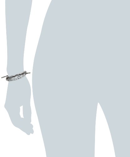 Fossil Pulsera ónice de Mujer con Cuero JA6379040