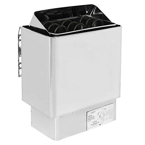 FOTABPYTI Sauna Estufa Calentador, Cuarto de baño Calefacción Control Externo Ducha Acero Inoxidable Estufa Calentador 9KW 220-380