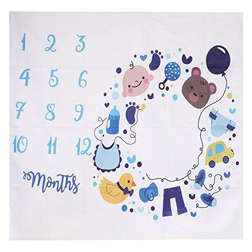 Fotografía de fondo de la foto del bebé recién nacido floral manta mes DIY niños niños suave