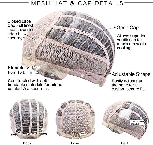 Fovermo Pelucas rubias cortas Pelucas de corte Pixie con peluca de cabello natural Bangs para mujeres blancas