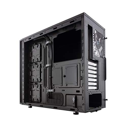 Fractal Design Define R5 Negro - Caja de computadora para juegos -Dos Ventiladores de Refrigeración de 120mm Incluidos- Optimizado para una alta ventilación y computación silenciosa - Interior modular
