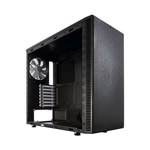 Fractal Design Define R5 Negro - Caja de computadora para juegos -Dos Ventiladores de Refrigeración de 120mm Incluidos- Optimizado para una alta ventilación y computación silenciosa - Interior modular