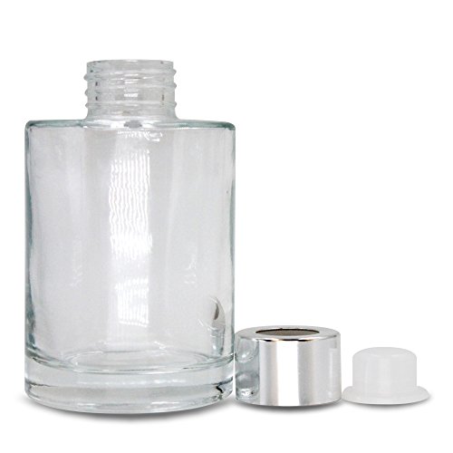 Frandy House - Frascos difusores de cristal con tapas, 4 unidades, 120 ml, 120 ml Accesorios de fragancia para difusores de varillas de repuesto.