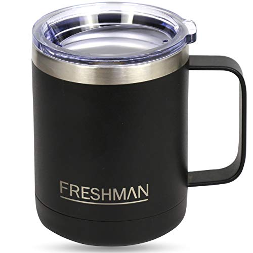 FRESHMAN aryo | 350ml Termo Cafe para Llevar de Doble Pared de Acero Inoxidable | Vaso Termico Cafe Taza Cafe Tazas de Cafe Termo pequeño Termos para Cafe Termo pequeño para Cafe Vasos termicos