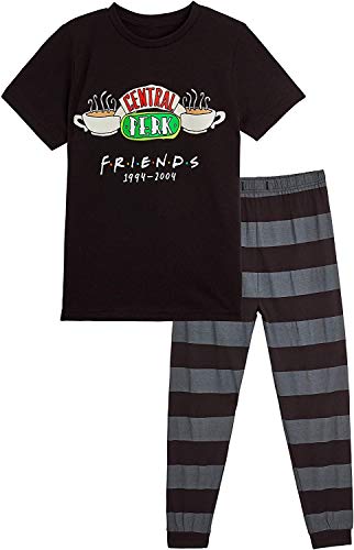 FRIENDS Pijama Hombre y Mujer, Conjunto Camiseta Manga Corta y Pantalon Largo 100% Algodon, Merchandising Oficial Regalos para Hombres y Mujeres Talla S-3XL (S)
