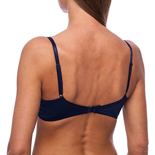 frugue Sujetador Reductor con Relleno con Aros Talla Grande Mujer Azul Marino ES 95B (EU 80B)