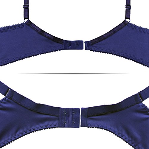 frugue Sujetador Reductor con Relleno con Aros Talla Grande Mujer Azul Marino ES 95B (EU 80B)