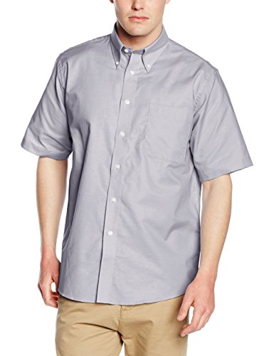 Fruit of the Loom Ss100m, Camisa Para Hombre, Grey (Oxford Grey), Medium (talla Del Fabricante: Medium)