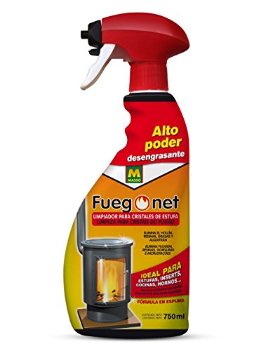 Fuegonet 231017 Limpia Estufas, Transparente, 27x11x6 cm