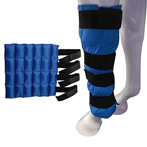 Fuitna Botas de Hielo para Caballo, Bolsa de Hielo, protección de Pierna Ecuestre Paquete frío para Enfriar Alivio del Dolor, envolturas de enfriamiento, Botas de Caballo y Pony después del Ejercicio