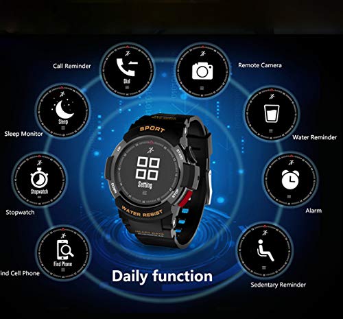 FUNBS Reloj Inteligente Bluetooth, Reloj Deportivo Multifuncional para Exteriores, IP68 Resistente al Agua, Reloj de Pulsera de Escalada, Modo multideportivo, Hermano