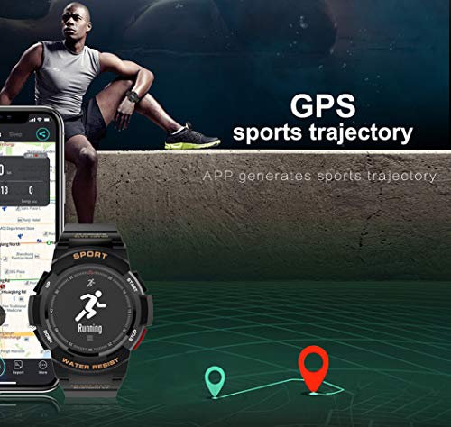 FUNBS Reloj Inteligente Bluetooth, Reloj Deportivo Multifuncional para Exteriores, IP68 Resistente al Agua, Reloj de Pulsera de Escalada, Modo multideportivo, Hermano