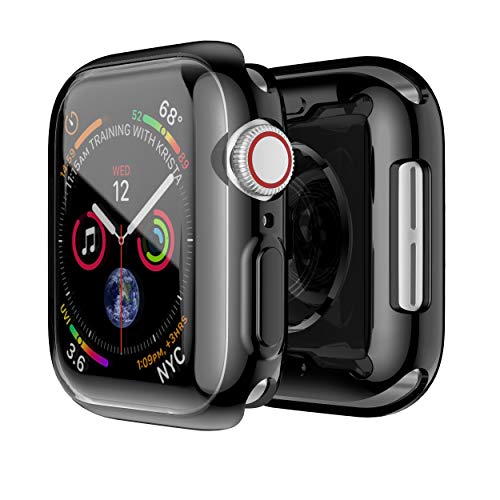 Funda Apple Watch 44mm, Protector Pantalla iWatch Series 4, Aottom Funda Apple Watch TPU Suave Ultra Delgado Protectora Carcasa, Protección Completo, Anti-Rasguños, Ultra Transparente, Recorte Preciso