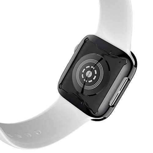 Funda Apple Watch 44mm, Protector Pantalla iWatch Series 4, Aottom Funda Apple Watch TPU Suave Ultra Delgado Protectora Carcasa, Protección Completo, Anti-Rasguños, Ultra Transparente, Recorte Preciso