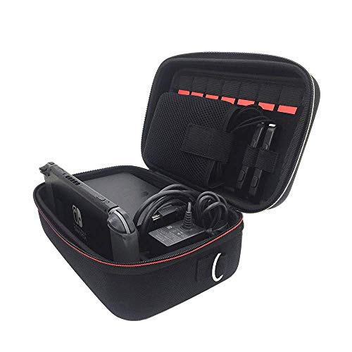Funda de Almacenamiento Traveler Deluxe para Nintendo Switch, Bolsa de Mensajero rígida y Protectora portátil, Forro Suave para Controlador Switch Pro, Consola, Accesorios
