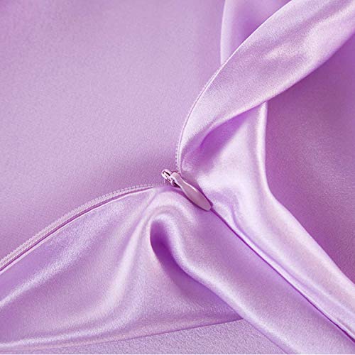 Funda de almohada de seda de morera 100% natural: suave y transpirable con ambos lados 21 Momme 600TC Hipoalergénico Suave y transpirable con ambos lados Funda de almohada de seda(Silver Grey)