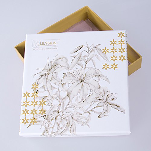 Funda de almohada de seda Lily Silk, parte inferior de algodón, con cremallera, 1 pieza, cojín reversible en caja, weiß, 50 x 75 cm