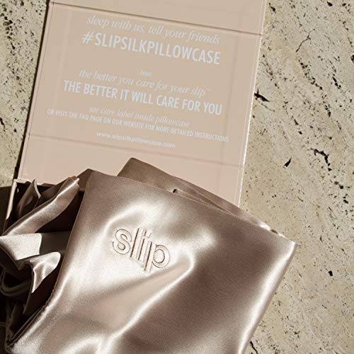 Funda de almohada de seda pura Slip King Caramel