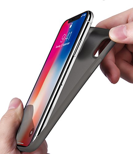 Funda iPhone X, TOZO PP[0.35mm] Ultra Delgada [0.35 mm] Más Fina del Mundo Proteger El Estuche Rígido [Semi Transparente] Ligero Protective Carcasa Case Cover iPhone 10 / X [Negro Mate]