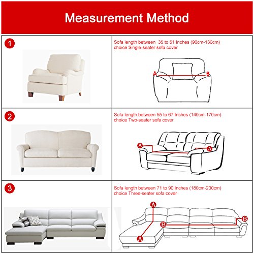 Funda para sofá elástica, antideslizante, estampado de plumas y flores moderno y simple, de 1/2/3/4 plazas, protector para mascotas (Elegancia-negro,4-Seater Sofa Length 90-118In+1pcs Free Pillowca)