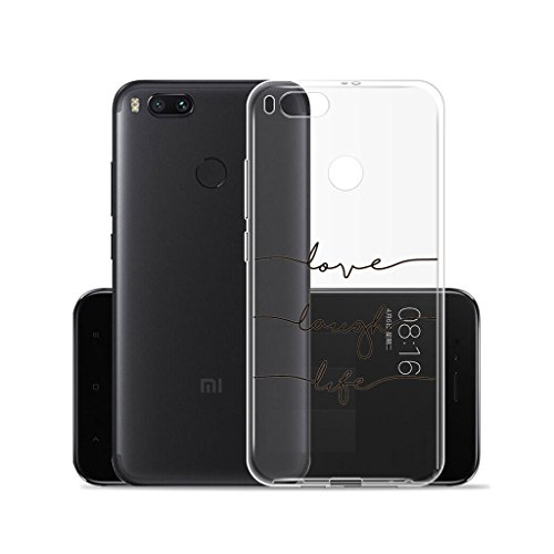 Funda para Xiaomi Mi 5X / Xiaomi Mi A1 , IJIA Transparente Nota Musical TPU Silicona Suave Cover Tapa Caso Parachoques Carcasa Cubierta para Xiaomi Mi 5X / Xiaomi Mi A1 (5.5")