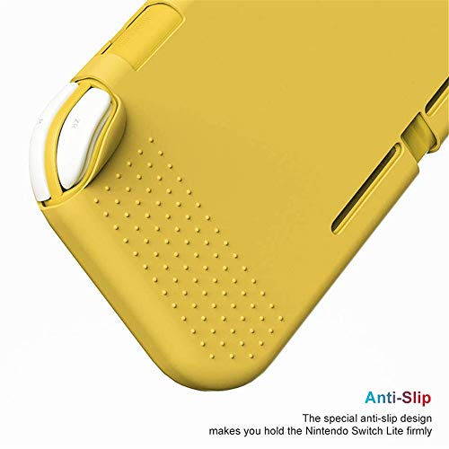 Funda protectora de silicona para Switch Lite, funda de agarre de goma suave, funda de TPU segura para Switch Lite con diseño a prueba de golpes, antideslizante y antiarañazos