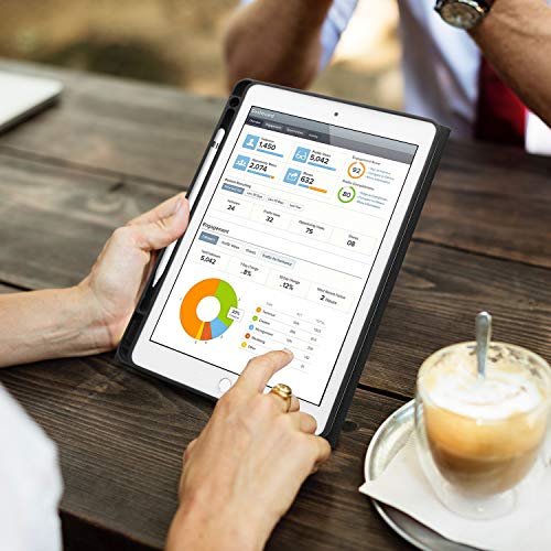 Funda Teclado iPad 10.2 Español,Dingrich Funda Teclado (Incluye Ñ) para iPad 10.2 2019 7 Generación/10.5 2017/Air 3,Bluetooth 7 Colores Retroiluminados Desmontable iPad Teclado Auto Dormir/Despertar