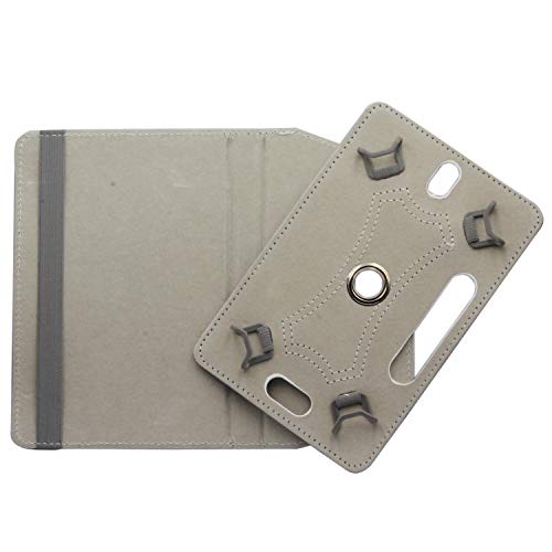 Funda universal para tablet de 10 pulgadas, piel sintética de alta calidad, rotación de 360 grados, incluye lápiz capacitivo (oro rosa)