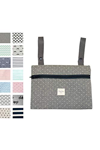 Fundas BCN ® - A22/9402d - Bolso Organizador Universal para Carrito -Miniclutch - Estampado Vintage Dot