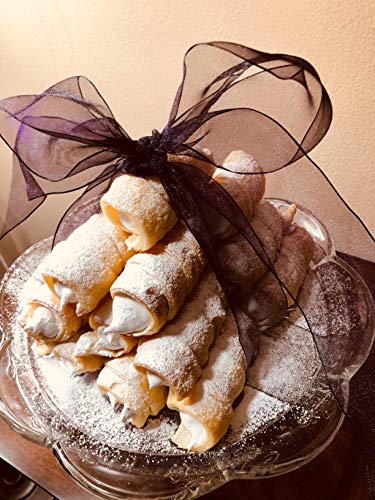 Funhoo - Juego de 16 moldes para repostería (acero inoxidable, 12,5 cm), diseño de tubos de cannoli, color plateado