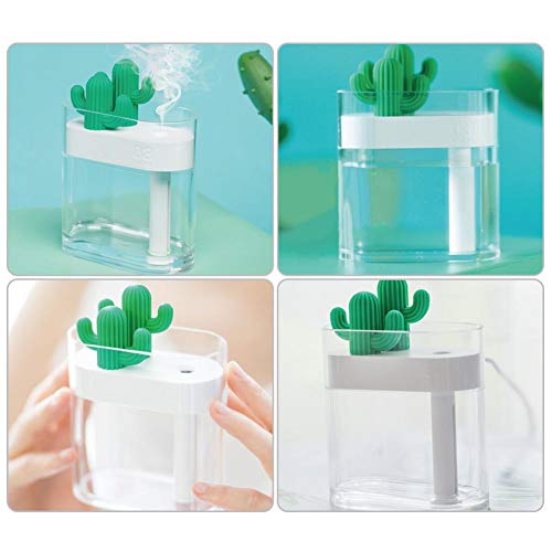 Funihut - Humidificador portátil con USB, humidificador de Cactus con Luces de Colores