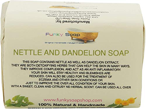 Funky Soap 1 ud. Ortiga Y Dientes de León JABÓN 100% Natural Artesanal Aprox. Aprox.120g