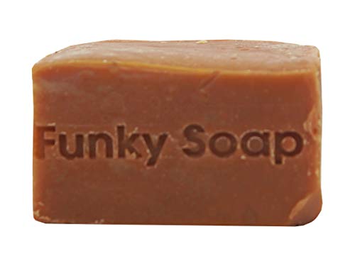 Funky Soap Baya de Goji & Leche de Coco Jabón 100% Natural Artesanal, 1 Barrita de 120g